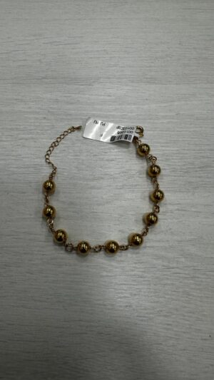 Pulseira Esferas Douradas - Banhado A Ouro