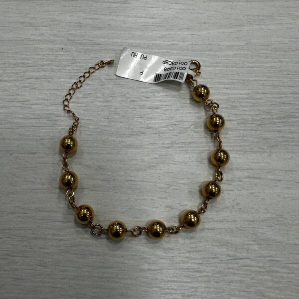 Pulseira Esferas Douradas - Banhado A Ouro