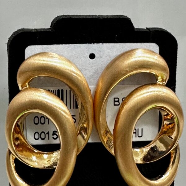 Brinco Moderno - Banhado A Ouro
