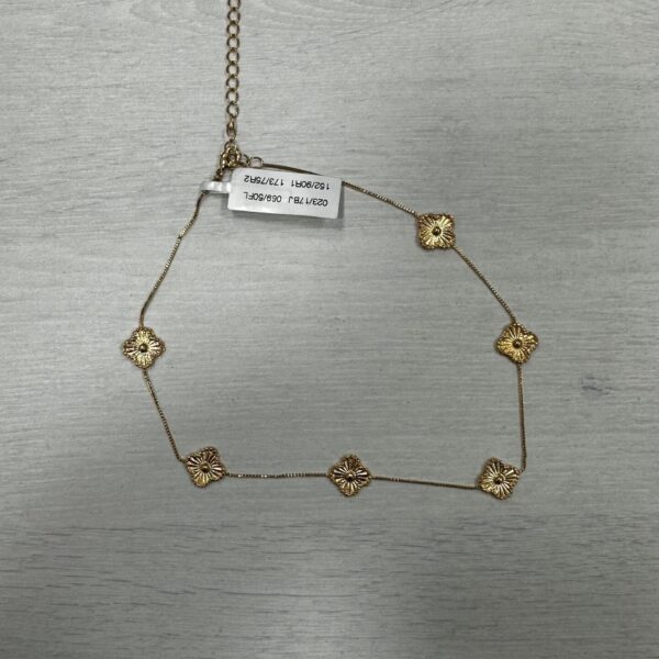 Colar Trevo - Banhado A Ouro