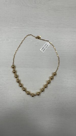 Colar Esferas - Banhado A Ouro
