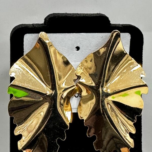 Brinco Folha - Banhado A Ouro