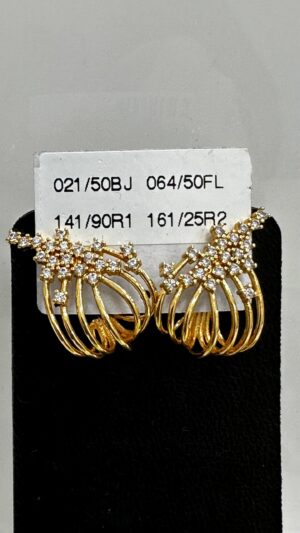 Brinco Ear Hook - Banhado A Ouro