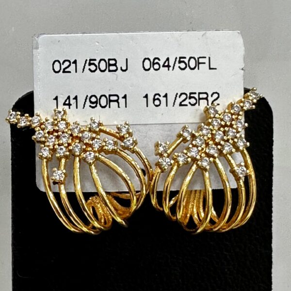 Brinco Ear Hook - Banhado A Ouro